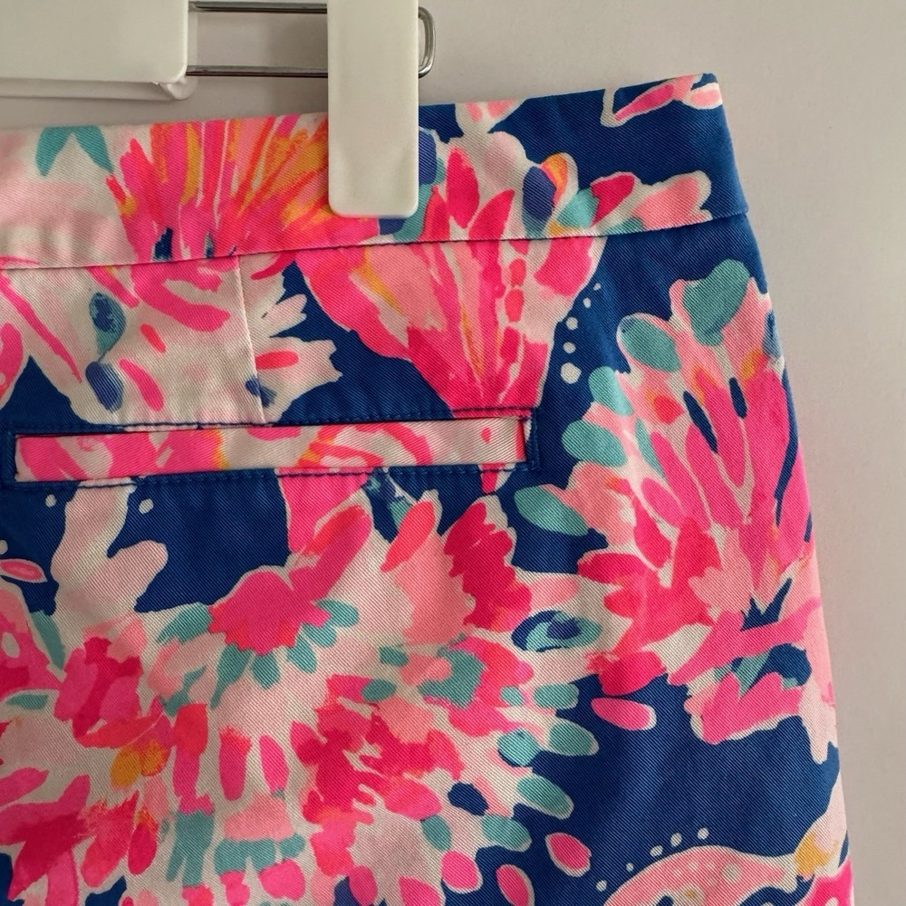 Lilly Pulitzer Womens Buttercup Stretch Short 5" Inseam 14 Bright Tropical - Picture 7 of 15